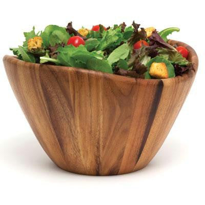 Acacia Lrg Wave Bowl 12x7