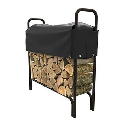 4' Log Rack Cover Black