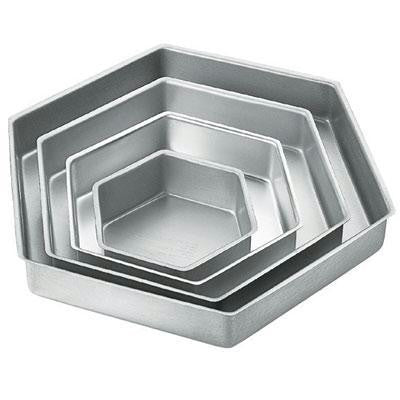 4pc Hexagon Alum Pan Set