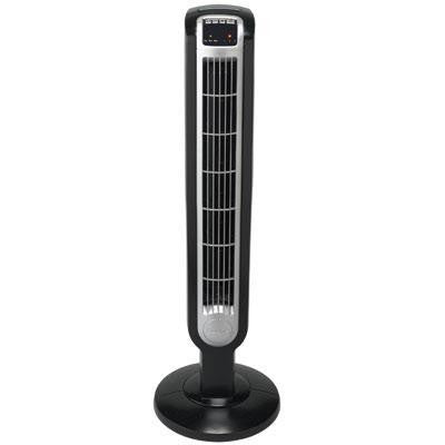 36" Tower Fan 3 Speed Black