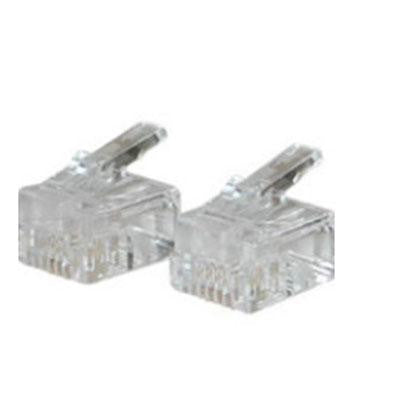 Rj11 6x4 Modular Plug  50 Pk