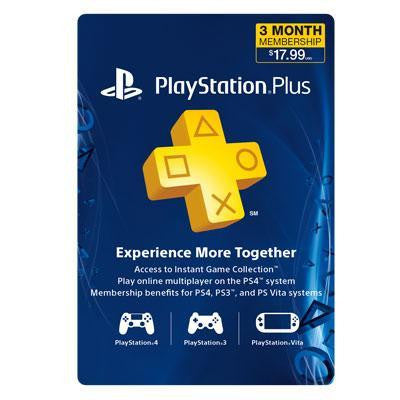 Ps Plus 3 Mnth Sub Card Live