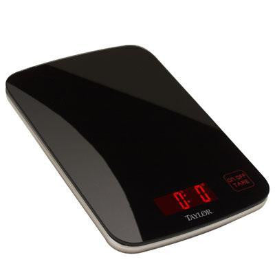 Black Glass Kitchen Scale