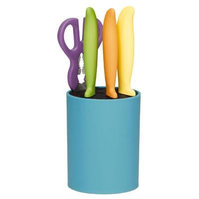 Fw 5pc Block Knife Set Blue