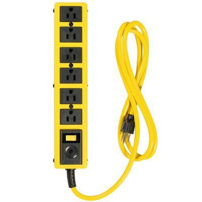 Yj 6 Outlet Met Strip 6' Cord