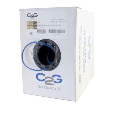 1000' CAT5 Pvc Cmr Cable Blue