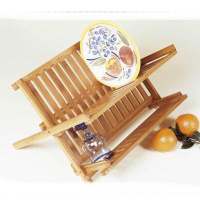 Bamboo Folding Dishrack