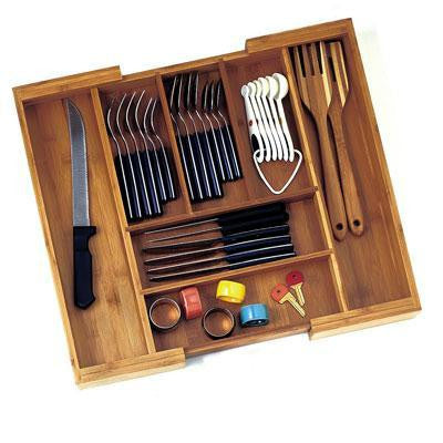 Bamboo Exp Flatware Organizer