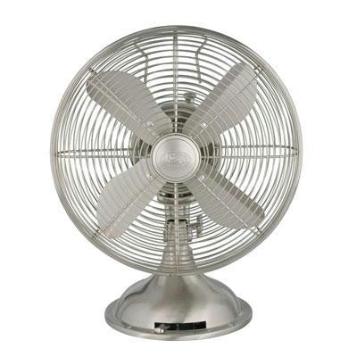 12" Retro Table Fan Nickel