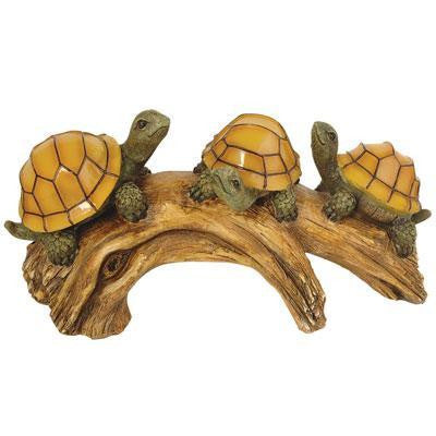 Mr Turtles On A Log Solar Ligh