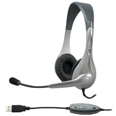 Silver Oem USB Headset-mic