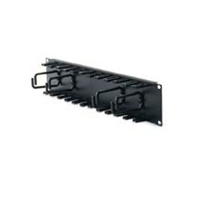 2u Patch Cord Organizer Black