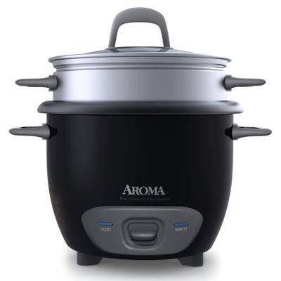 6 Cup Rice Cooker Black