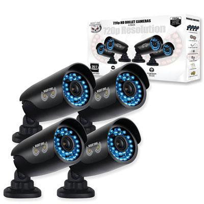 4 Pk 720p HD Security Cameras