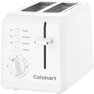 Cu 2 Slice Plastic Toaster Wht