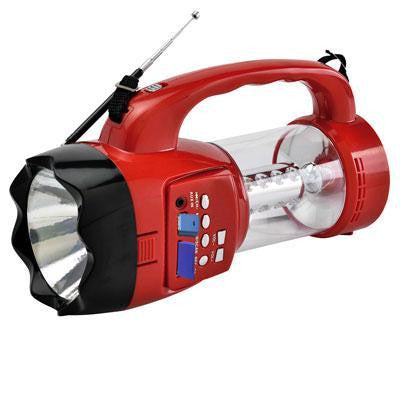 Emergency Flshlght Fmradio Red