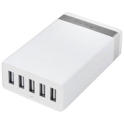 5port USB Charging Station Wht