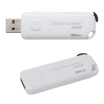 32gb USB 2.0 Datatrvlr Se8 Wht