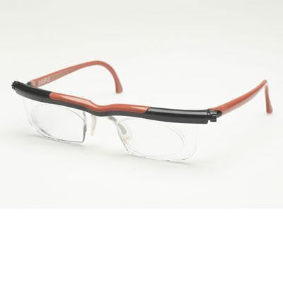 Adj Red Blk Frame With Clear Lens