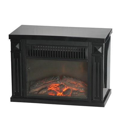 Cg Bookshelf Minifireplace Blk