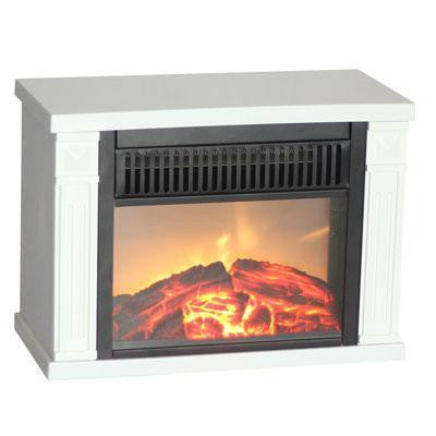 Cg Bookshelf Minifireplace Wht