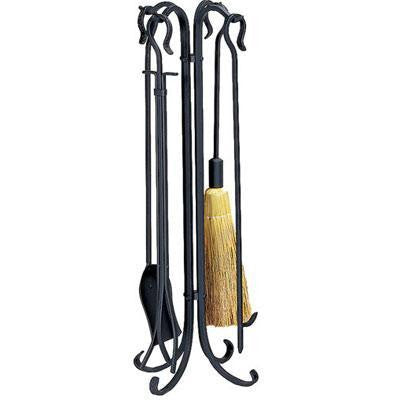 Uf 5 PC Rustic Fireset Black