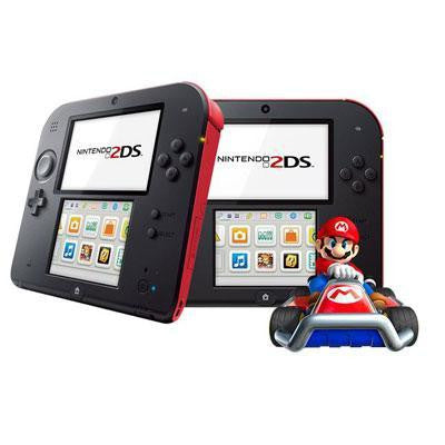 Nintendo 2ds Crims Red With Mario