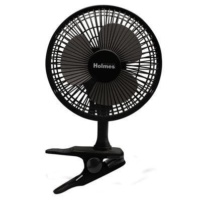 H 6" Clip Table Fan Black