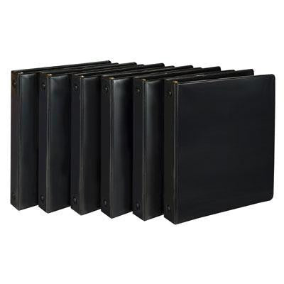 Economy View Binder 1" Blk 6pk