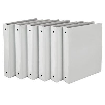 Economy View Binder 1" White 6pk