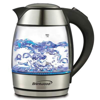 1.8l Glass Water Kettle Blk