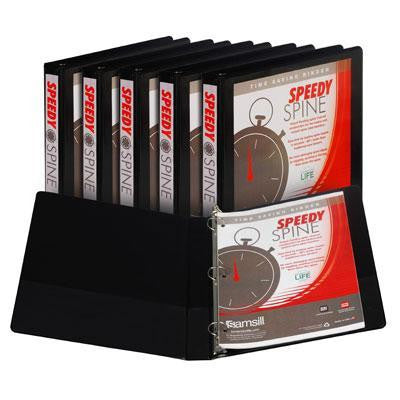 Speedy Spine Blk 1" 6pk