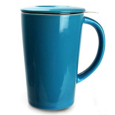 Ceramic Tea Brewing Mug Blue