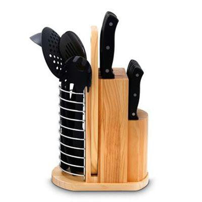 Pl 18pc Carousel Knife Set Blk