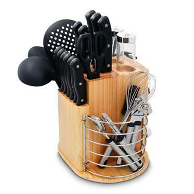 Pl 31pc Carousel Knife Set Blk