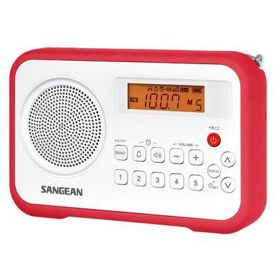 Am FM Clock Digital Radio Red