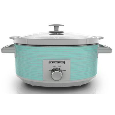 Bd 7qt Slow Cooker Teal Wave