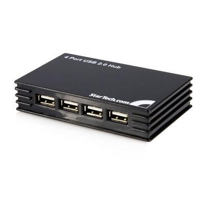 4 Port Silver USB 2.0 Hub