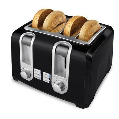 Bd 4 Slice Toaster 4 Slot Blk