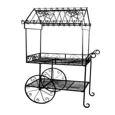 Steel Large Flowr Cart Black.