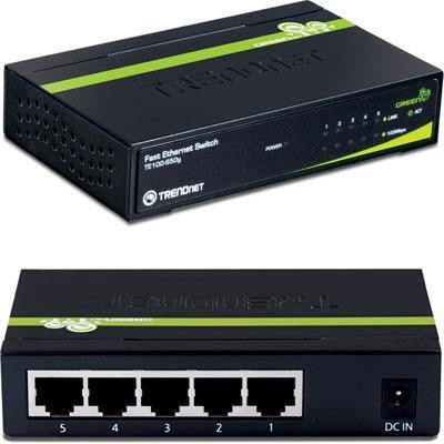 5 Port 10 100mbps Green Switch