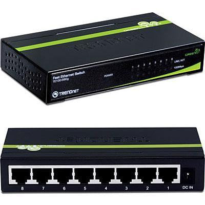 8 Port 10 100mbps Green Switch