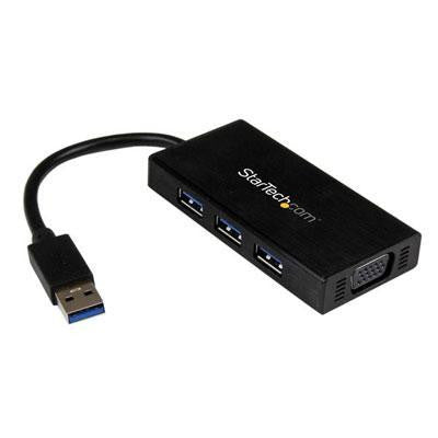 Usb 3.0 VGA Adapter With USB Hub