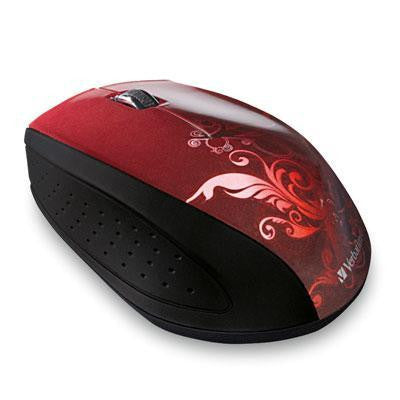 Wireless Optical Mouse Red