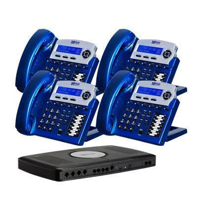 X16 6 Line Phone Sys 4pk Blue