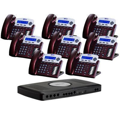 X16 6 Line Phone Sys 8pk Red